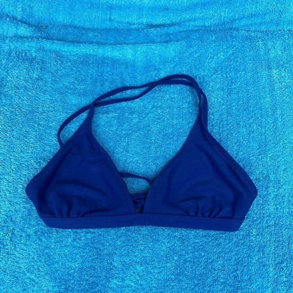Sporti Active Tie Back Bikini Top Royal Blue UPF 50+ Removable pads COPY - Picture 4 of 5